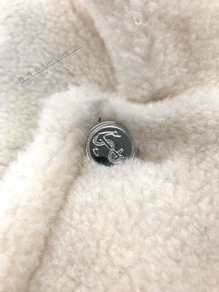 ThomBrowne男裝 TB秋冬新款四條杠保暖加厚羊毛翻領外套 湯姆布朗男士白色外套  ydi3168